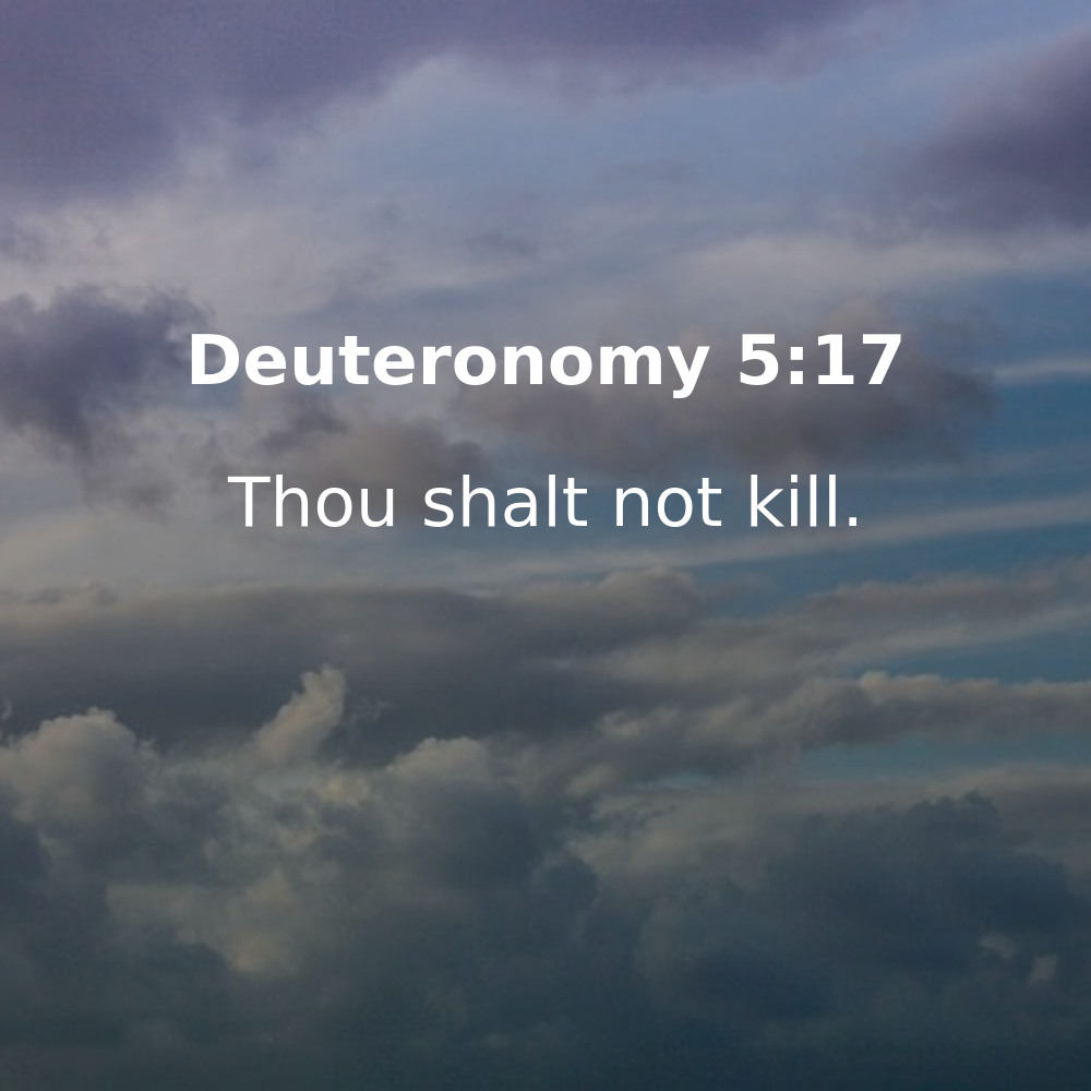 Deuteronomy 5:17 - Bibleverses.net